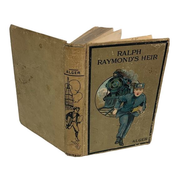 Vintage Ralph Raymond's Heir Hardback Fiction Boys Book by Horatio Alger Jr - Picture 2 of 3
